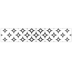 Star Curved Pattern Monochrome Large Flano Scarf  by Pakrebo