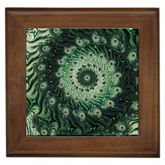 Fractal Art Spiral Mathematical Framed Tiles