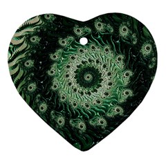 Fractal Art Spiral Mathematical Ornament (Heart)