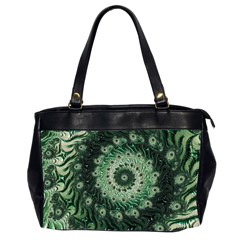 Fractal Art Spiral Mathematical Oversize Office Handbag (2 Sides)