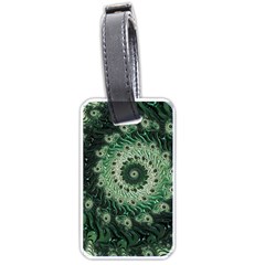 Fractal Art Spiral Mathematical Luggage Tags (One Side) 