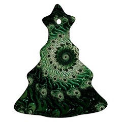 Fractal Art Spiral Mathematical Christmas Tree Ornament (Two Sides)