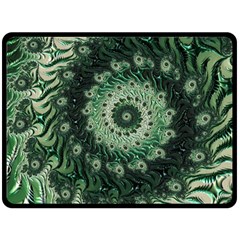 Fractal Art Spiral Mathematical Double Sided Fleece Blanket (Large) 