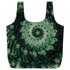 Fractal Art Spiral Mathematical Full Print Recycle Bag (XL)