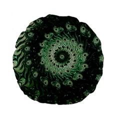 Fractal Art Spiral Mathematical Standard 15  Premium Flano Round Cushions