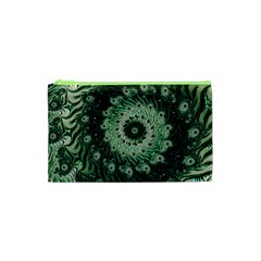 Fractal Art Spiral Mathematical Cosmetic Bag (XS)