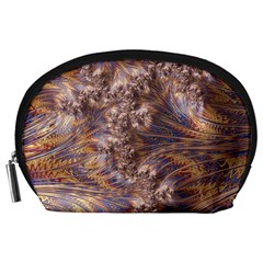 Puckered Fractal Artwork Design Accessory Pouch (large) by Pakrebo