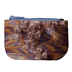 Puckered Fractal Artwork Design Large Coin Purse by Pakrebo