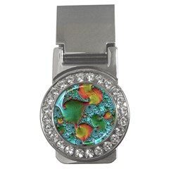 Fractal Art Colorful Pattern Money Clips (cz)  by Pakrebo