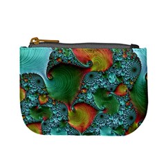 Fractal Art Colorful Pattern Mini Coin Purse