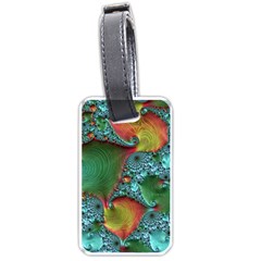 Fractal Art Colorful Pattern Luggage Tags (one Side)  by Pakrebo