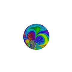 Fractal Neon Art Artwork Fantasy 1  Mini Buttons