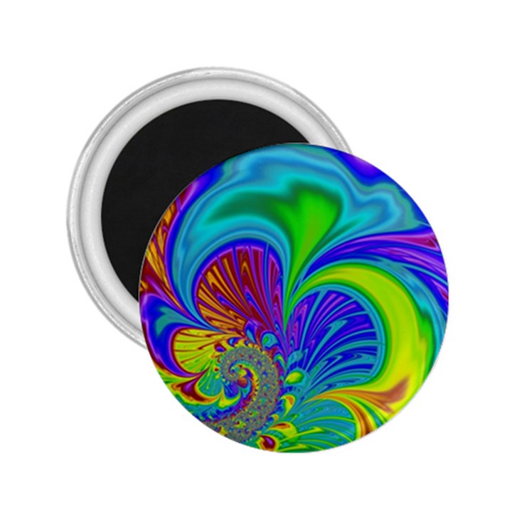 Fractal Neon Art Artwork Fantasy 2.25  Magnets