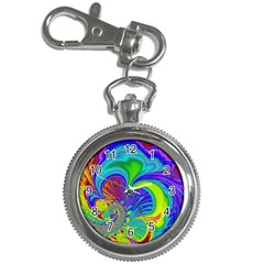 Fractal Neon Art Artwork Fantasy Key Chain Watches