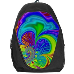 Fractal Neon Art Artwork Fantasy Backpack Bag