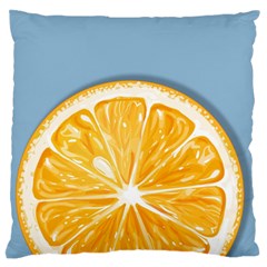 Pop Art Orange  Large Flano Cushion Case (one Side) by Valentinaart
