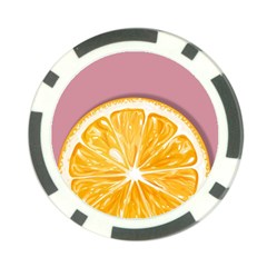 Pop Art Orange  Poker Chip Card Guard (10 Pack) by Valentinaart