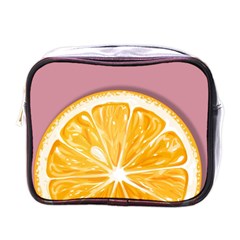 Pop Art Orange  Mini Toiletries Bag (one Side) by Valentinaart