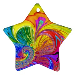 Fractal Bright Exploding Brilliant Ornament (star) by Pakrebo