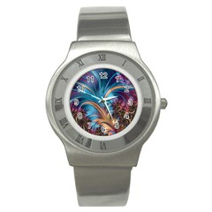 Fractal Art Artwork Psychedelic Stainless Steel Watch by Pakrebo