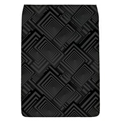 Diagonal Square Black Background Removable Flap Cover (s) by Pakrebo