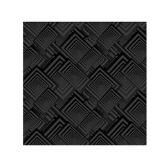 Diagonal Square Black Background Small Satin Scarf (square) by Pakrebo