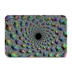 Fractal Rainbow Art Artwork Design Plate Mats by Pakrebo