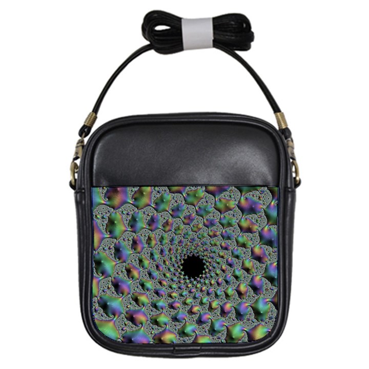 Fractal Rainbow Art Artwork Design Girls Sling Bag