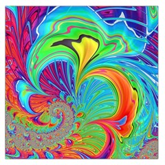 Fractal Art Psychedelic Fantasy Large Satin Scarf (square)