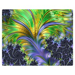 Fractal Gothic Dark Texture Double Sided Flano Blanket (medium)  by Pakrebo