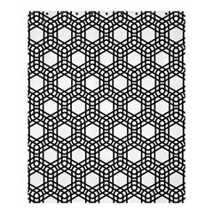Geometric Floral Curved Shape Motif Shower Curtain 60  X 72  (medium)  by Pakrebo