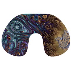 Fractal Art Artwork Globular Travel Neck Pillows by Pakrebo