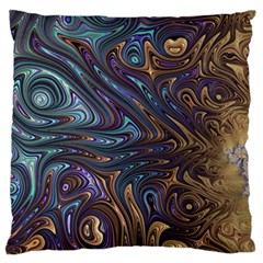 Fractal Art Artwork Globular Large Flano Cushion Case (two Sides) by Pakrebo