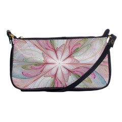 Pink Blue Flower Blossom Rose Shoulder Clutch Bag by Pakrebo