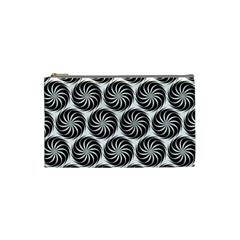 Pattern Swirl Spiral Repeating Cosmetic Bag (small) by Pakrebo