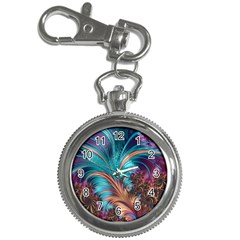 Feather Fractal Artistic Design Key Chain Watches by Pakrebo