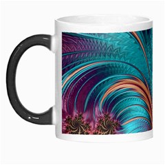 Feather Fractal Artistic Design Morph Mugs by Pakrebo