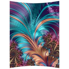 Feather Fractal Artistic Design Back Support Cushion by Pakrebo