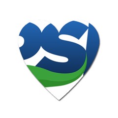 Logo Of Brazil Social Liberal Party Heart Magnet