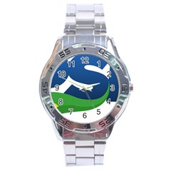 Logo Of Brazil Social Liberal Party Stainless Steel Analogue Watch by abbeyz71