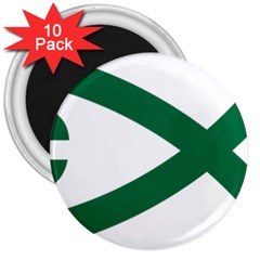 Logo Of Social Christian Party Of Brazil 3  Magnets (10 Pack) 