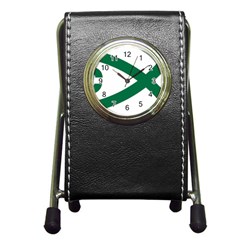 Logo Of Social Christian Party Of Brazil Pen Holder Desk Clock by abbeyz71