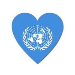 Flag Of United Nations Heart Magnet by abbeyz71