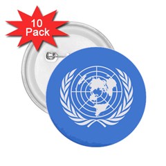 Flag Of United Nations, 1945-1947 2 25  Buttons (10 Pack)  by abbeyz71