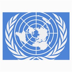 Square Flag Of United Nations Large Glasses Cloth by abbeyz71