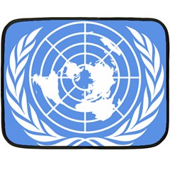 Square Flag Of United Nations Double Sided Fleece Blanket (mini)  by abbeyz71