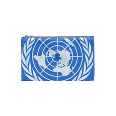 Square Flag Of United Nations Cosmetic Bag (small) by abbeyz71