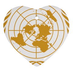 Emblem Of United Nations Ornament (heart) by abbeyz71