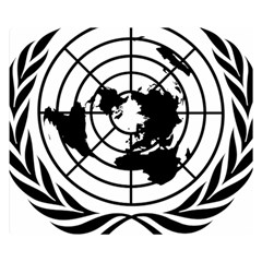 Emblem Of United Nations Double Sided Flano Blanket (small)  by abbeyz71