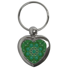 Stars Shining Over The Brightest Star In Lucky Starshine Key Chains (heart)  by pepitasart